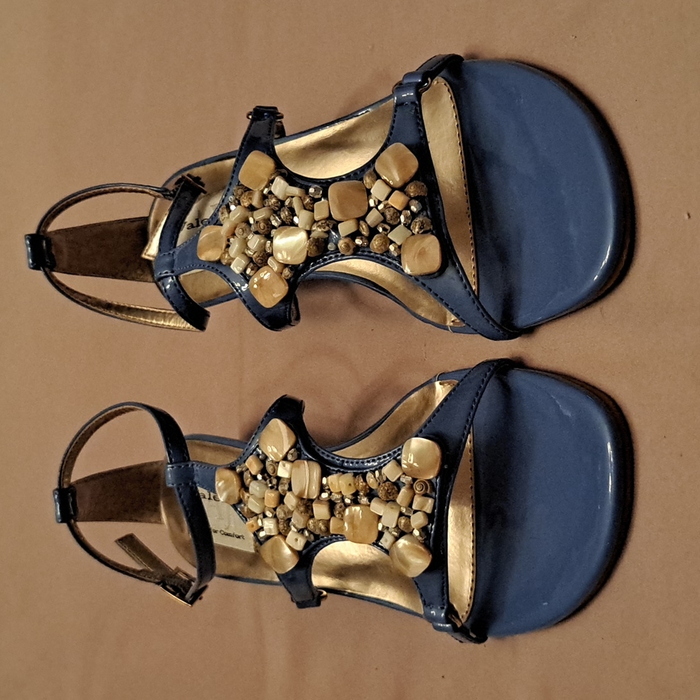 AJ Valenci sandals, 8 1/2, blue